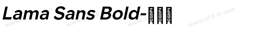 Lama Sans Bold字体转换